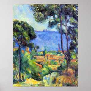 Landschaftsbild von Paul Cezanne Poster