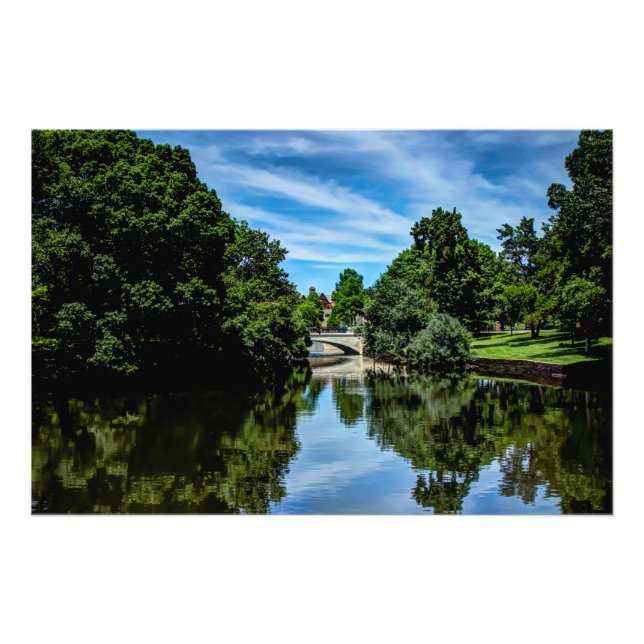 Landschaftsbild von Turtle Creek Dallas, TX Fotodruck (Vorne)