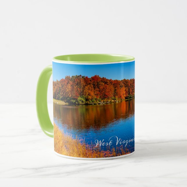 Landschaftsbild West Virginia Tasse (Vorderseite Links)