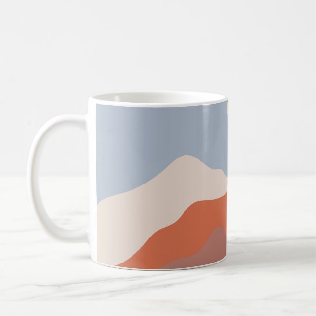 Landschaftsbilder Mitte des Jahrhunderts, minimali Kaffeetasse (Links)