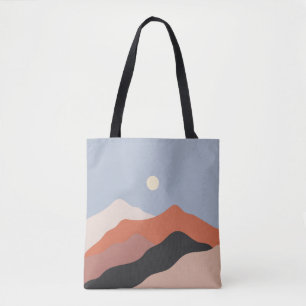 Landschaftsbilder Mitte des Jahrhunderts, minimali Tasche