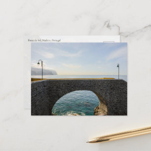 Landschaftsbrücke in Ponta do Sol, Madeira Postkarte