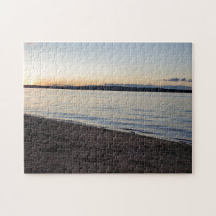 Landschaftsbrücke Sonnenaufgang Wasserspuzzpuzzle