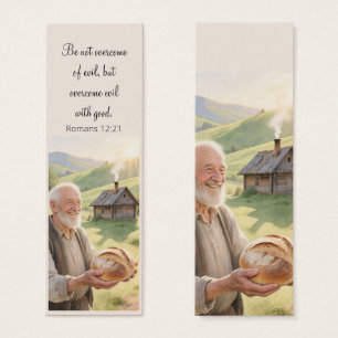 Landschaftsbuchzeichen mit motivierender Bibel aus