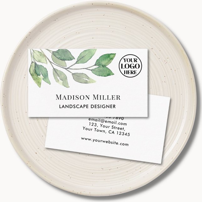 Landschaftsdesigner Grüne Logo Visitenkarte (Von Creator hochgeladen)