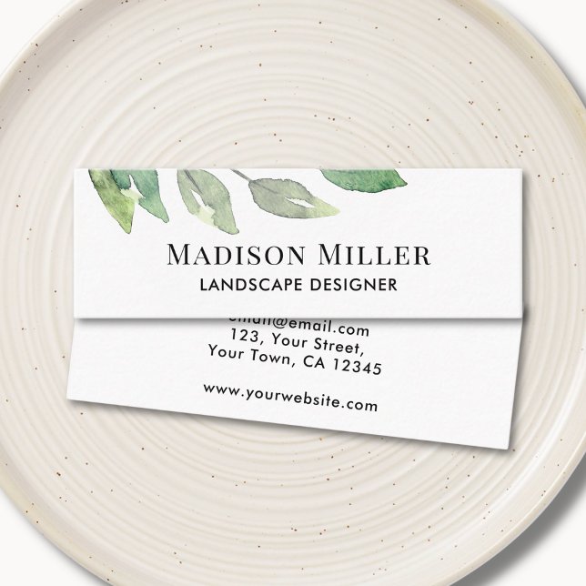 Landschaftsdesigner Grüne Mini Visitenkarte (Von Creator hochgeladen)