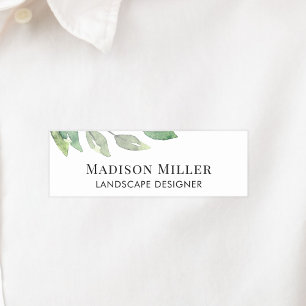 Landschaftsdesigner Wasserfarbenarbeiter Namensschild