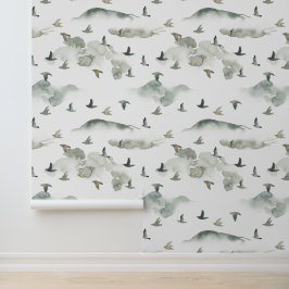 Landschaftsfarbentapete Tapete