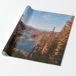 LANDSCHAFTSFOTO VON BÄUMEN IN DER NÄHE DES WASSERK GESCHENKPAPIER