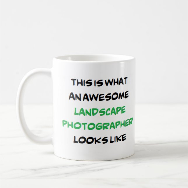 Landschaftsfotograf, phantastisch kaffeetasse (Links)