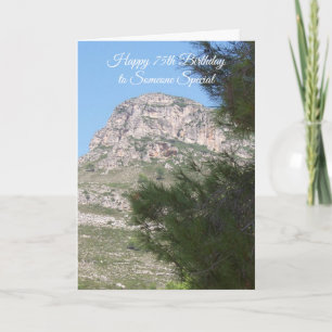 Landschaftsfotografie Personalisiert 75. Geburtsta Karte