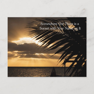 Landschaftsfotografie Sonnenuntergang Postkarte