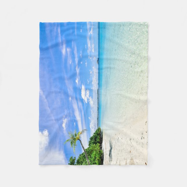 Landschaftsfotografie von Bäumen an der Küste Fleecedecke (Vorderseite)