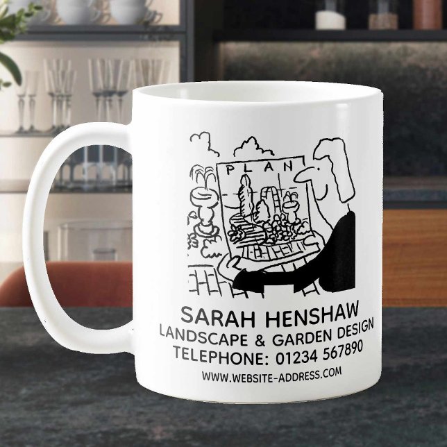 Landschaftsgartendesign oder Gartendesigner Kaffeetasse (Von Creator hochgeladen)