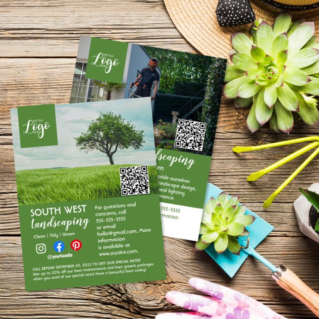 Landschaftsgärtnerbaum-Chirurg Flyer (Von Creator hochgeladen)