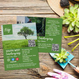 Landschaftsgärtnerbaum-Chirurg Flyer Postkarte