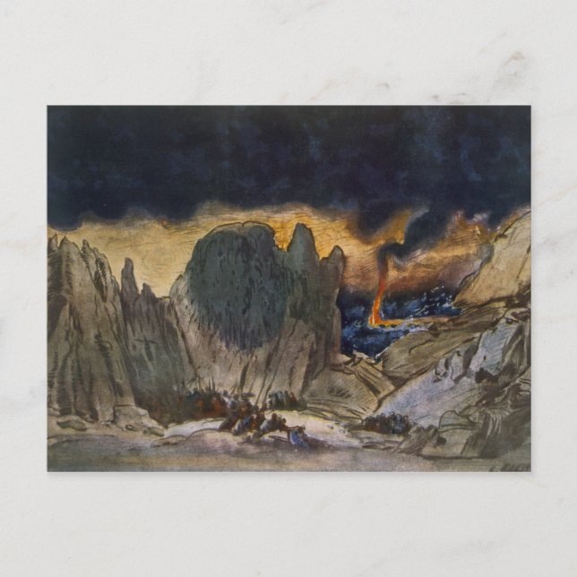 Landschaftsgestaltung aus Phedre, 1917 (Farblitho) Postkarte (Vorderseite)