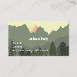 Landschaftsgestaltung und -pflege visitenkarte