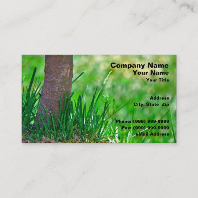 Landschaftsgestaltung Visitenkarte (Vorderseite)