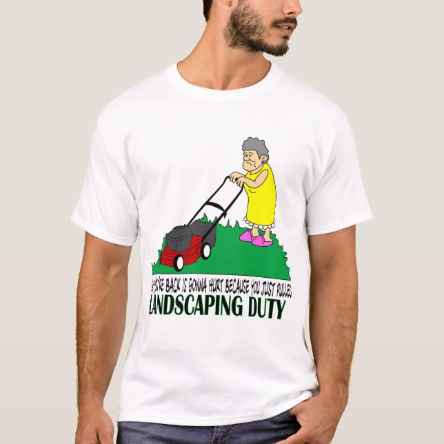 Landschaftsgestaltung von Aufgabe T-Shirt (Vorderseite)