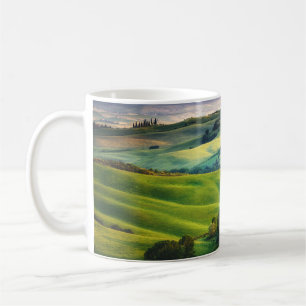 Landschaftsgrün: Hell gestrichene Ruhe Kaffeetasse