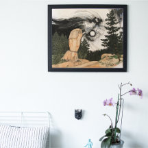 Landschaftsillustration Colorado Gebirgsstraße