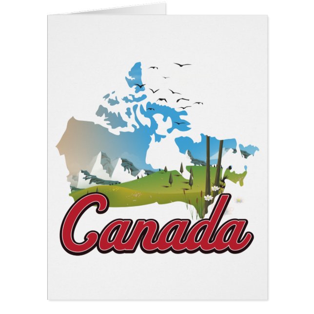 Landschaftskarte von Kanada (Vorderseite)