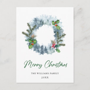 Landschaftskraut Weihnachten Heilige Berry Urlaub Postkarte