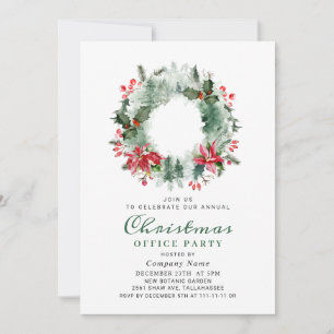 Landschaftskraut Weihnachten Holly Berry Party Einladung