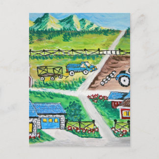Landschaftskunst Postkarte