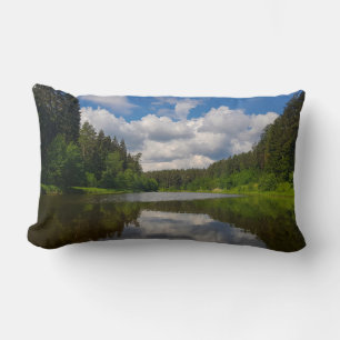 Landschaftslandschaft Canal Sky Belarus Lumbar Lendenkissen