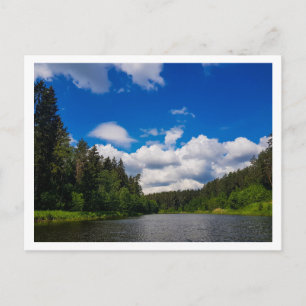 Landschaftslandschaft Canal Sky Belarus Postkarte