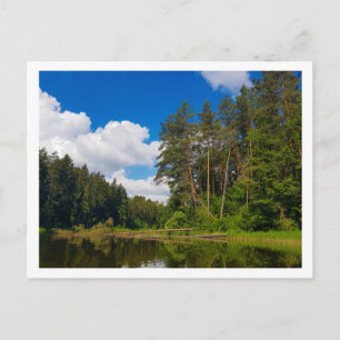 Landschaftslandschaft Canal Sky Belarus Postkarte