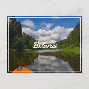 Landschaftslandschaft Canal Sky Belarus Postkarte