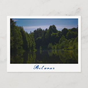 Landschaftslandschaft Canal Sky Belarus Postkarte