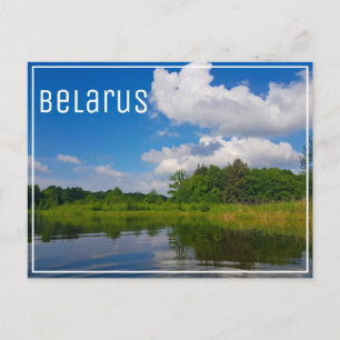 Landschaftslandschaft Canal Sky Belarus Postkarte