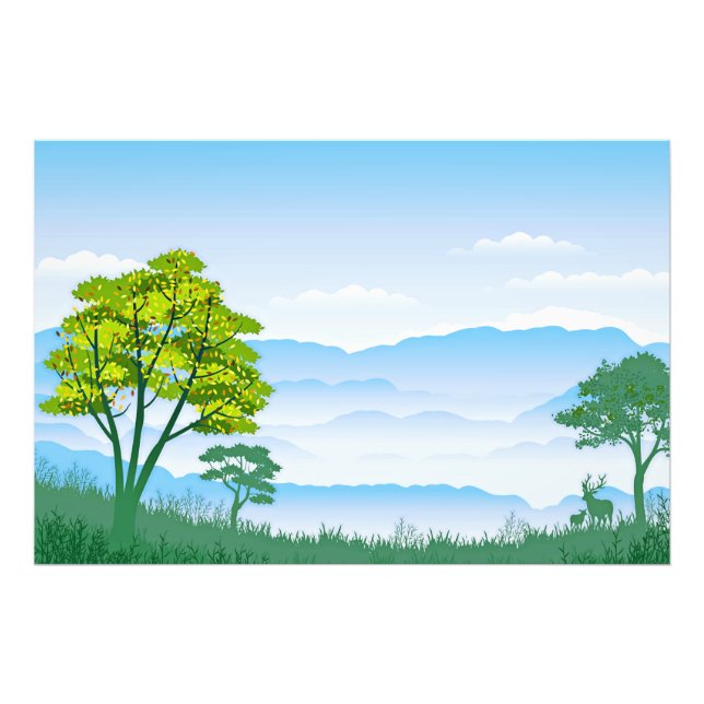 Landschaftslandschaft Fotodruck (Vorne)