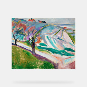 Landschaftsmalerei Edward Munch Acrylschild