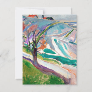 Landschaftsmalerei Edward Munch Feiertagskarte