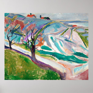 Landschaftsmalerei Edward Munch Poster