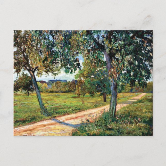 Landschaftsmalerei Ile de France Postkarte (Vorderseite)