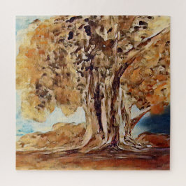 Landschaftsmalerei im Dschungelwald im Herbst