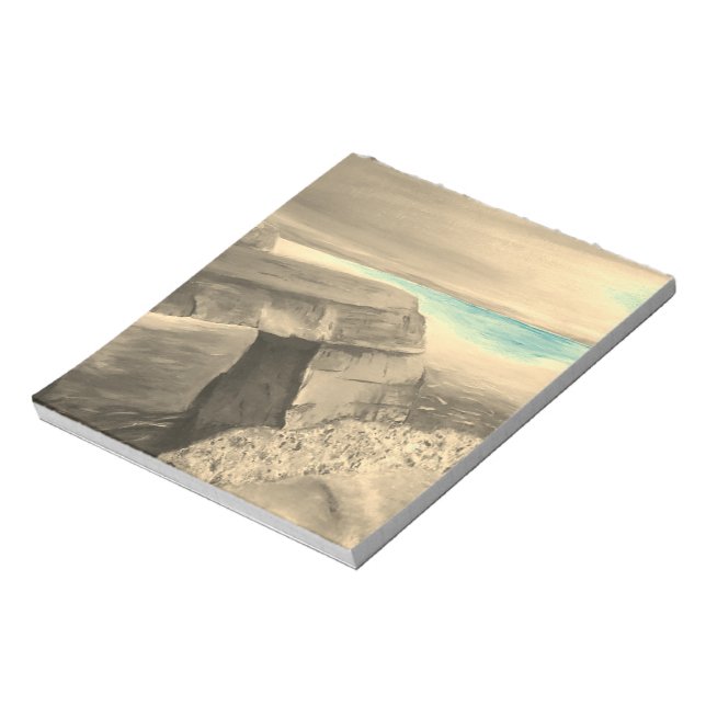 Landschaftsmalerei im Mittelmeer Notizblock (Rotiert)