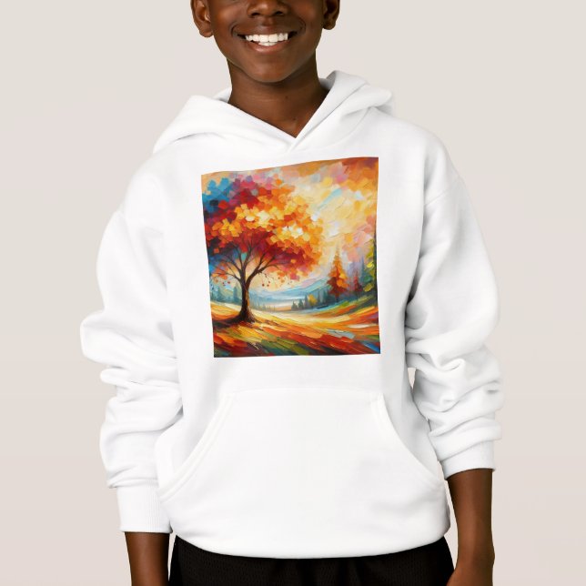 Landschaftsmalerei mit hellen Farben-96771 Hoodie (Vorderseite)