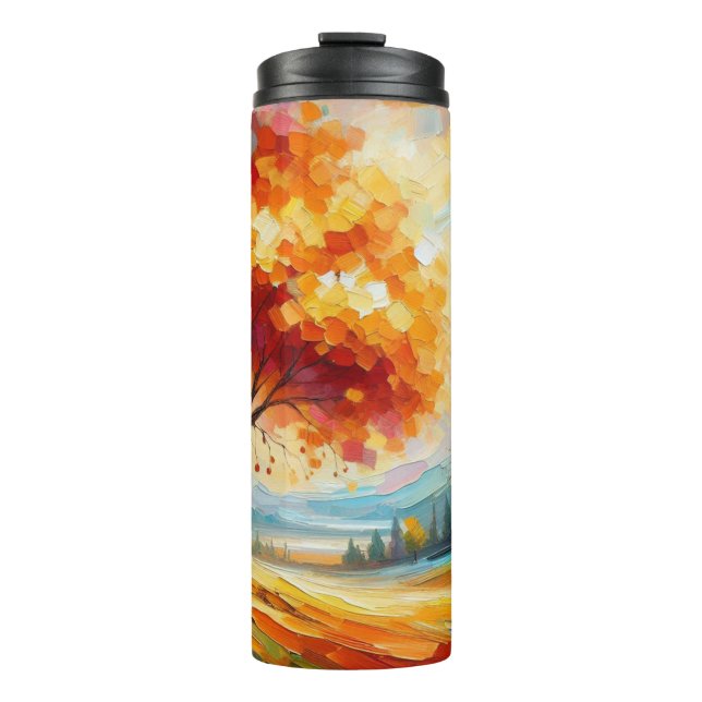 Landschaftsmalerei mit hellen Farben-96771 Thermosbecher (Vorderseite)