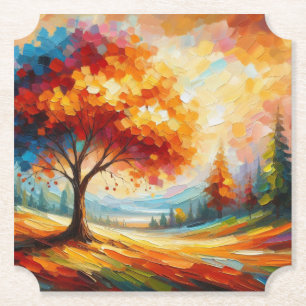 Landschaftsmalerei mit hellen Farben-96771 Untersetzer