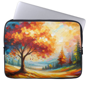 Landschaftsmalerei mit hellen Farben Laptopschutzhülle