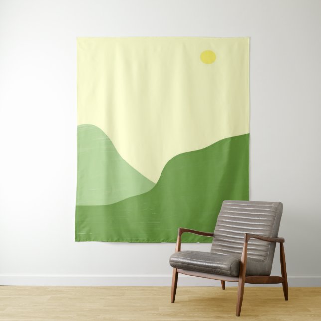 Landschaftsmalerei Wandteppich (Beispiel)
