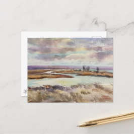 Landschaftsmalerei. Wilde Naturkunst Postkarte