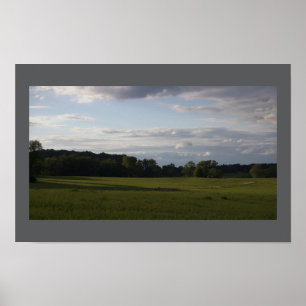 Landschaftspflege Foto Poster